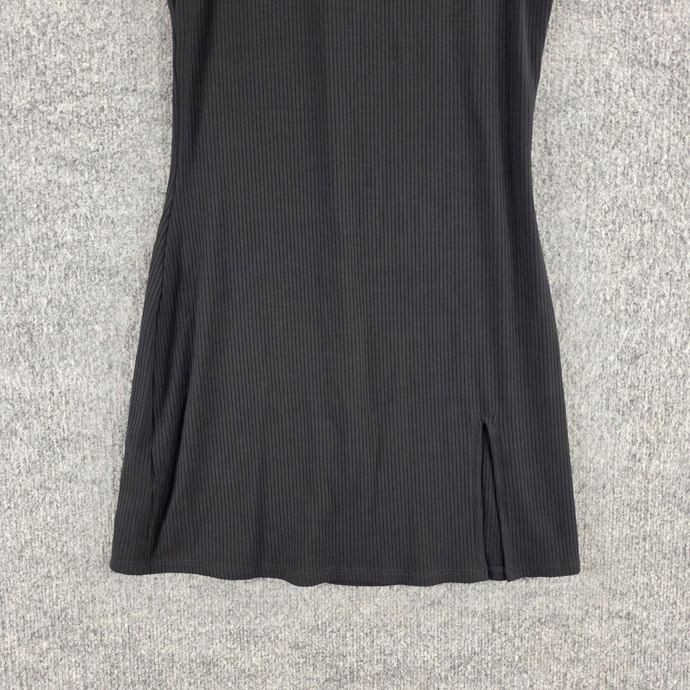 Reformation Dress Medium Skylar Knit Mini Black Summer Chic Minimalist Downtown - Picture 7 of 13